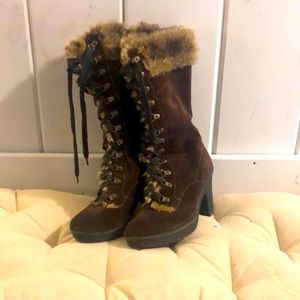 Warm weather fur lined boots!